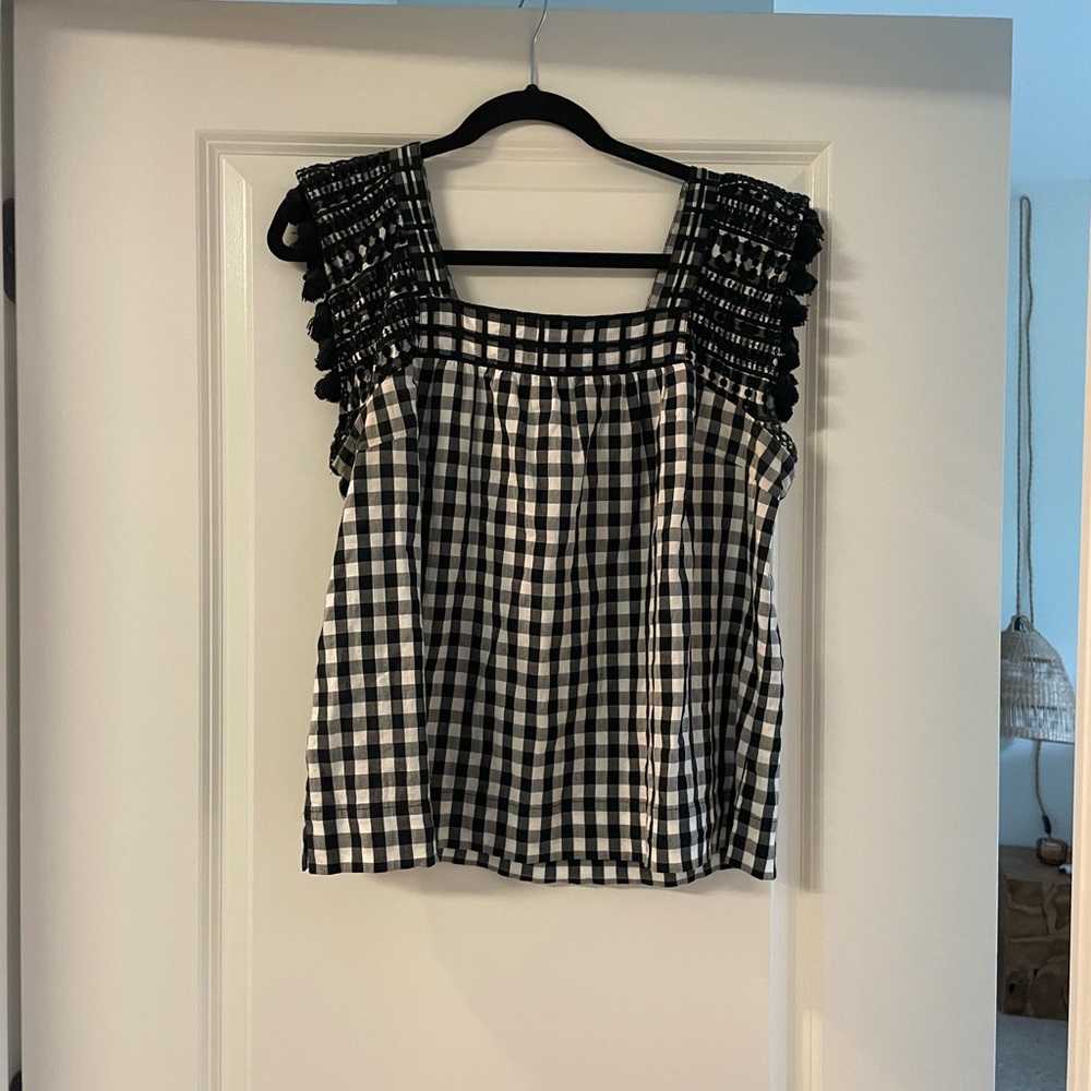 J Crew Gingham Top